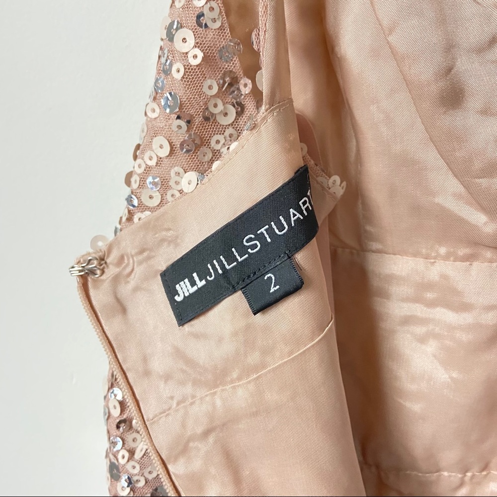 Jill Jill Stuart Champagne Sequin Dress - Picture 9 of 9